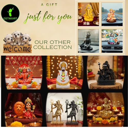 Image of Hanuman Ji Murti Panchmukhi Hanuman for Door Entrance Polyresin 5.5 inch Sindoori Home & Office Decor Living Room Decoration Gift bajarangbali Balaji Idol Evil Eye