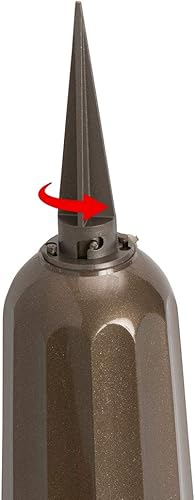 Miniatura 5 de Jarrón de cementerio de plástico de bronce metálico, paquete de 2