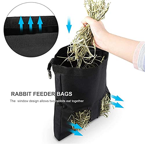 Henniu Sacos de alimentação de feno para coelhos Saco de feno para porquinhos da índia Saco de alime
