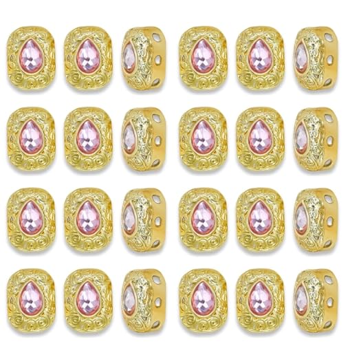 Image of Satra Tarders Meenakari Kundan Beads for DIY Jewellery Making Rakhi Making | Size : 13mm | Qty : 12pcs | Light Pink