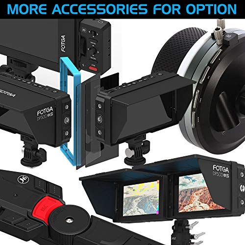 Fotga A50Tls 5Inch Fhd Ips Dci-P3 Wide Color Gamut Touchscreen Video Cinema Dslr Camera Field Monitor,Waveform,Vector,3D Lut,Fhd,700Nit,1920X1080 Hdmi 4K & 3G Sdi Input/Output,Dual Battery Plate #TOP7