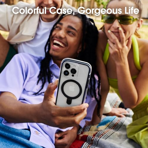CASEKOO 360° Air Max for iPhone 15 Pro Case [16FT Military Drop Protection/Build-in Magnetic Ring Stand] - Fashion Sport Series - Tough 360° Air-Filled Bumper - Heron Grey by CASEKOO - Image 4