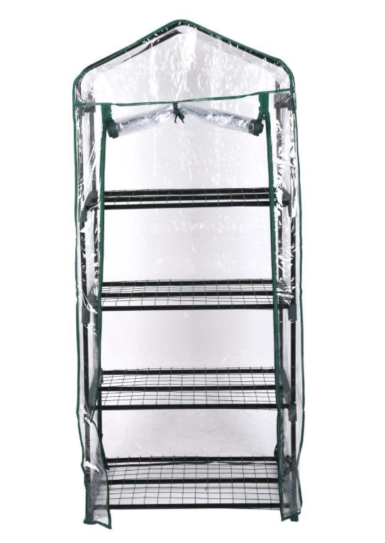 Suinga Szklarnia tarasowa 160x69x49 cm, 4 półki, idealna do ochrony roślin przed niskimi temperaturami i warunkami atmosferycznymi