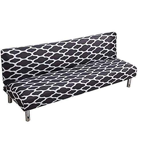 TOPCHANCES Futon Sofa Cover,Stretch Spandex Folding Sofa Bed Cover Without Armrests,Armless Futon Sliopcover,Max Size 80