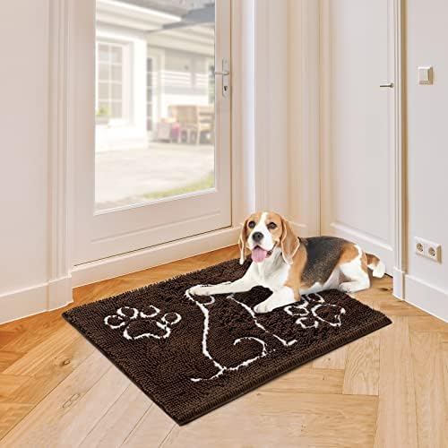 Merelax Indoor Door Mat Entryway Rug, Dog Doormat for Mud Paws, Water Absorbent Mat