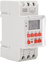 Interruptor de Temporizador Programável, AC 220-240V 30A Interruptor de Temporizador de 1 Segundo de Temporização Visor LCD Interruptor de Temporizador Digital para Ventilador