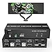 Produktbild Dual Monitor KVM Switch DisplayPort HDMI 4K@60Hz 2 in 2 Out KVM Switch 2 Monitore 2 Computer, 3 USB 2.0 und Audiomikrofonausgang 2 USB Kabel und 1 Controller