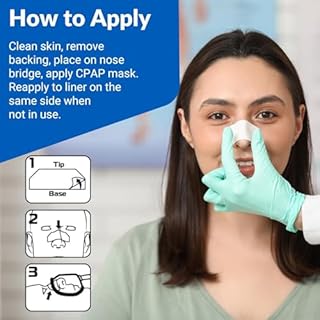 Acanthus - 12 Pack CPAP Nose Bridge Protectors (ANBP) Double for CPAP Mask Extra Cushion for Nasal Skin Protection - Reusable Latex-Free - CPAP Accessories Mask Liner - Pack of 12