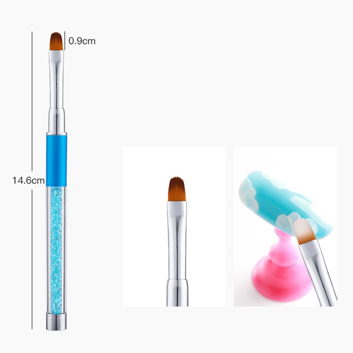 Beavorty 15 Pz spazzolino per le unghie fodera per pennello per nail art kit per unghie pennelli unghie professionali pennelli nail art professionali kit penna per nail art penna per unghie
