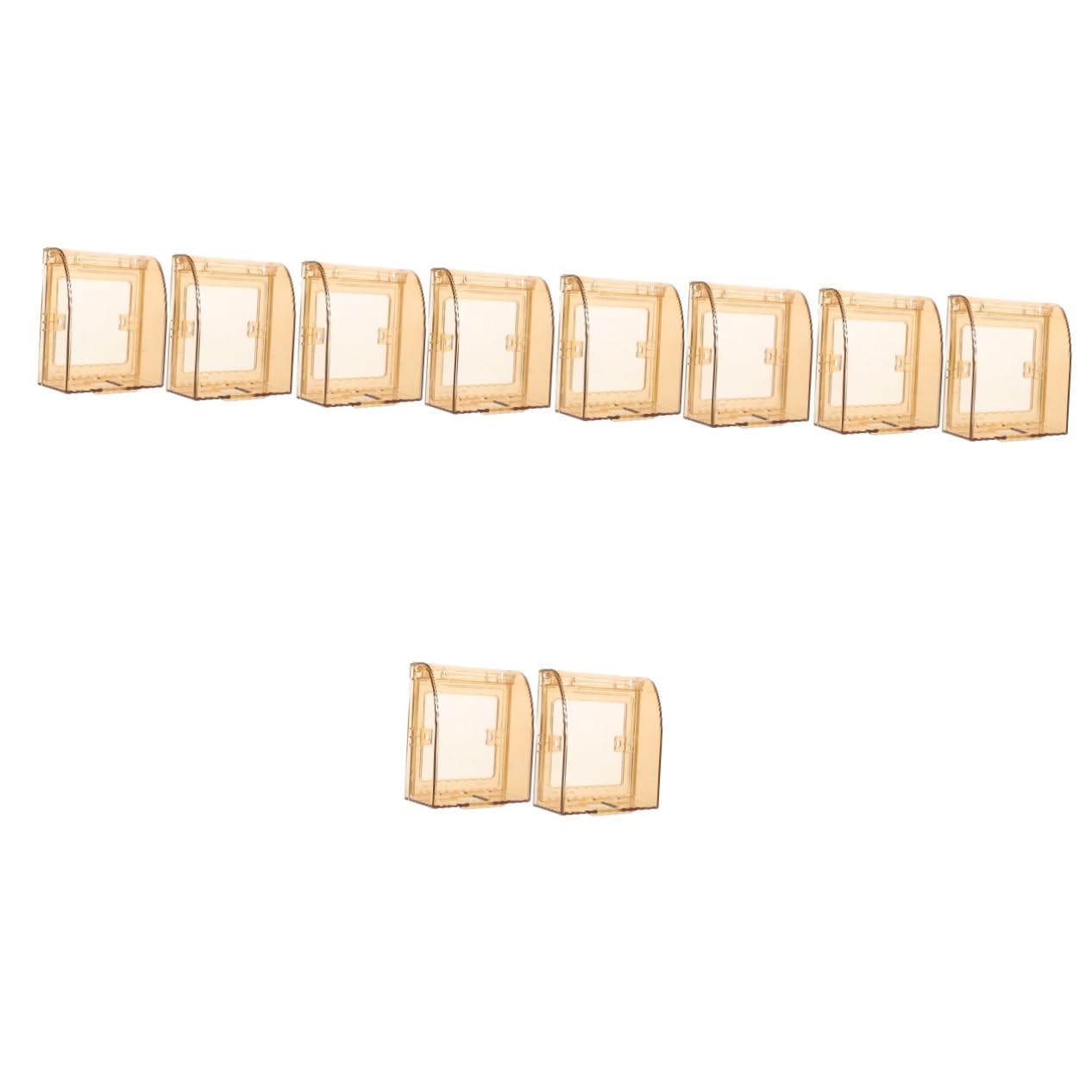 10piezas Cubierta De Seguridad Para Enchufes Babyproof Protector Transparente Para Interruptores Fácil Instalación Para Hogar Niño Niña Protección Eléctrica Duradera
