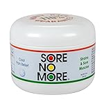 Sore No More Cool Relieving Gel for Aches & Pains in Muscles & Joints associated with Strains, Bruises & Sprains | Absorbs Quickly with a Refreshing Lemon Aroma | 8 oz Jar