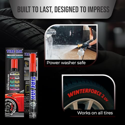 image for Tire Ink Color Tire Paint Pen - Waterproof Permanent Paint pens for Ca