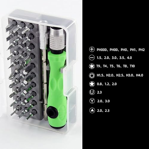 Miniatura 2 de Juego de destornilladores pequeños 32 en 1, kit de herramientas de reparación magnética de precisión