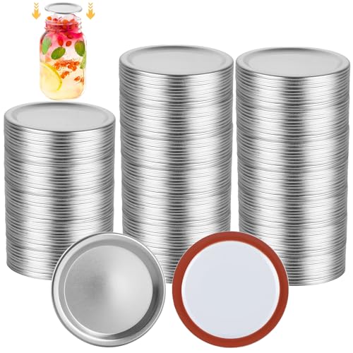 Acrux7 200 pcs couvercles canning 70mm bouche régulière silicone