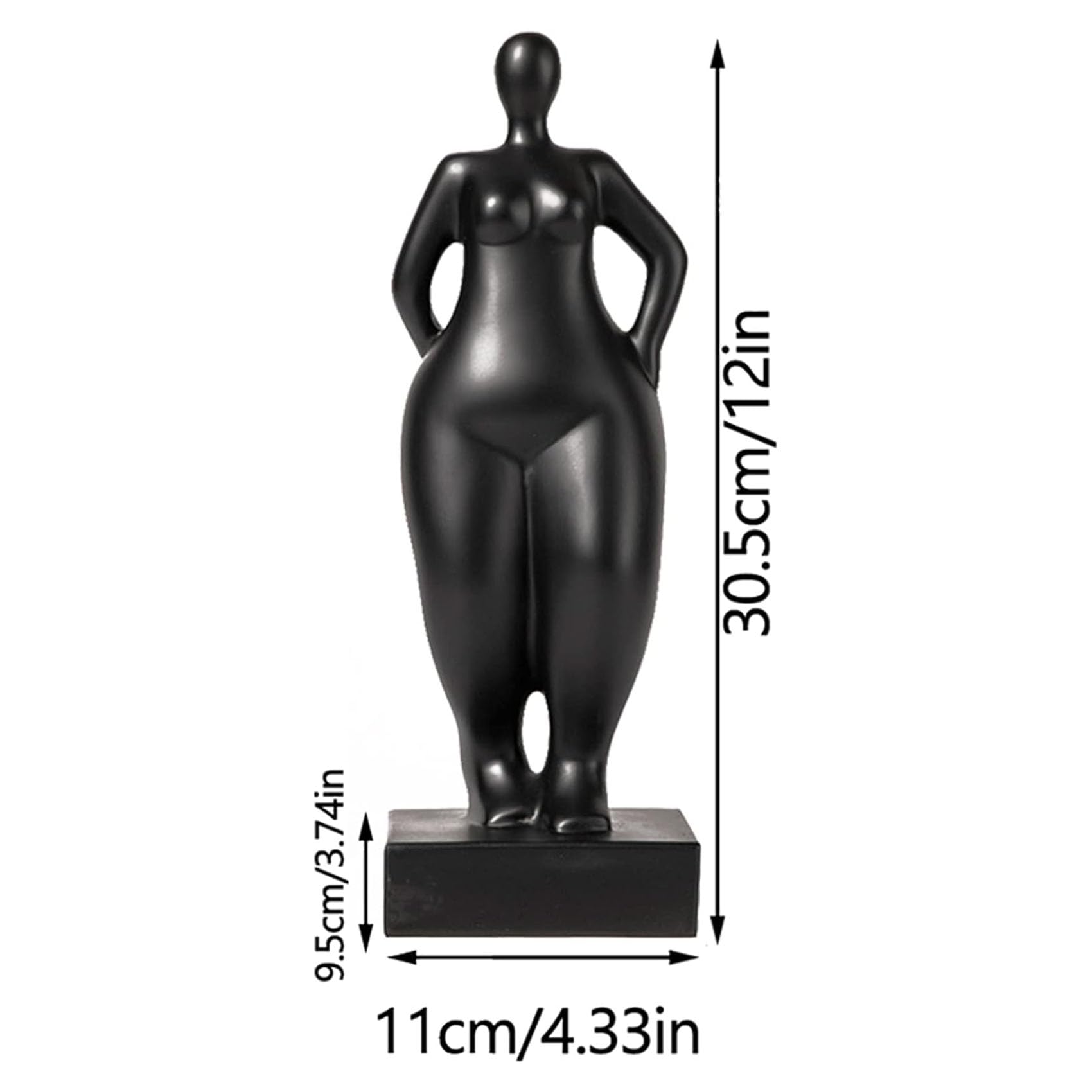 Amazon.co.jp: Jayiaine 裸の女性彫像太った女性抽象彫刻