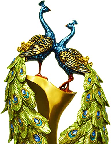 Peacock Figurine Desktop Statue Modern Peacock Ornament Desk Table Statue For Home Bedroom Living Room Garden Office - Style 01 #TOP3