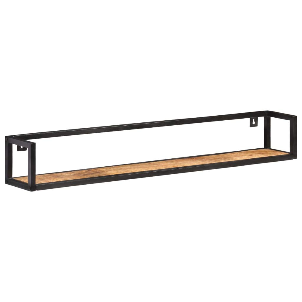 Mensole da parete, 2 pezzi, 120 cm, in legno di mango