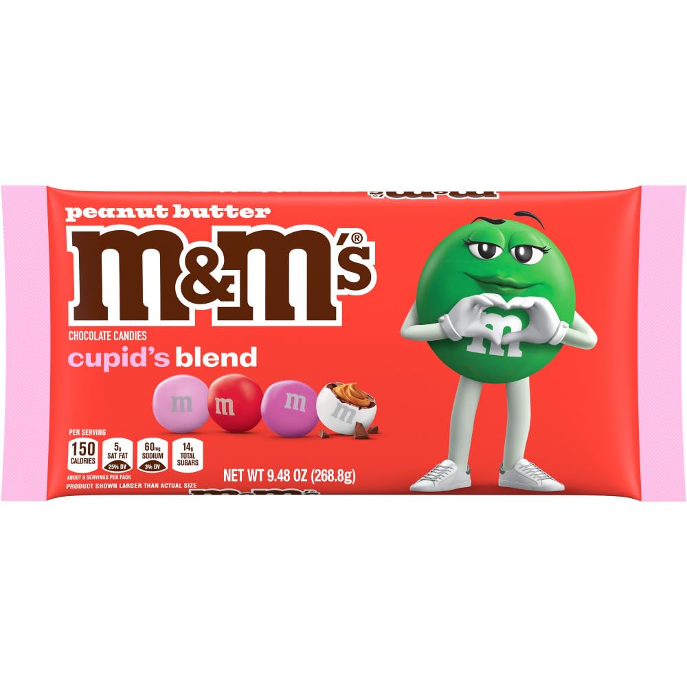 M&M'S Peanut Butter Milk Chocolate Cupid's Blend, 9.48 oz