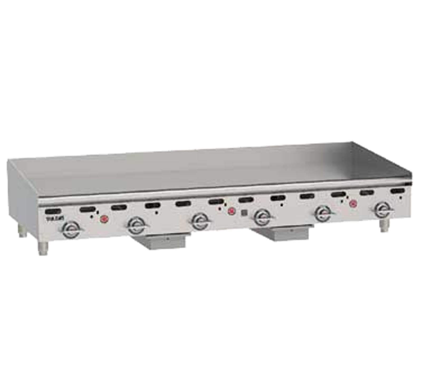 Hart Heavy Duty 72" Gas Griddle by VULCAN – Stainless Steel, Stainless Steel,Silver, Model MSA72