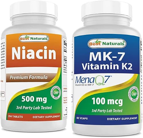 Best Naturals Niacin 500mg & MK-7 100 mcg