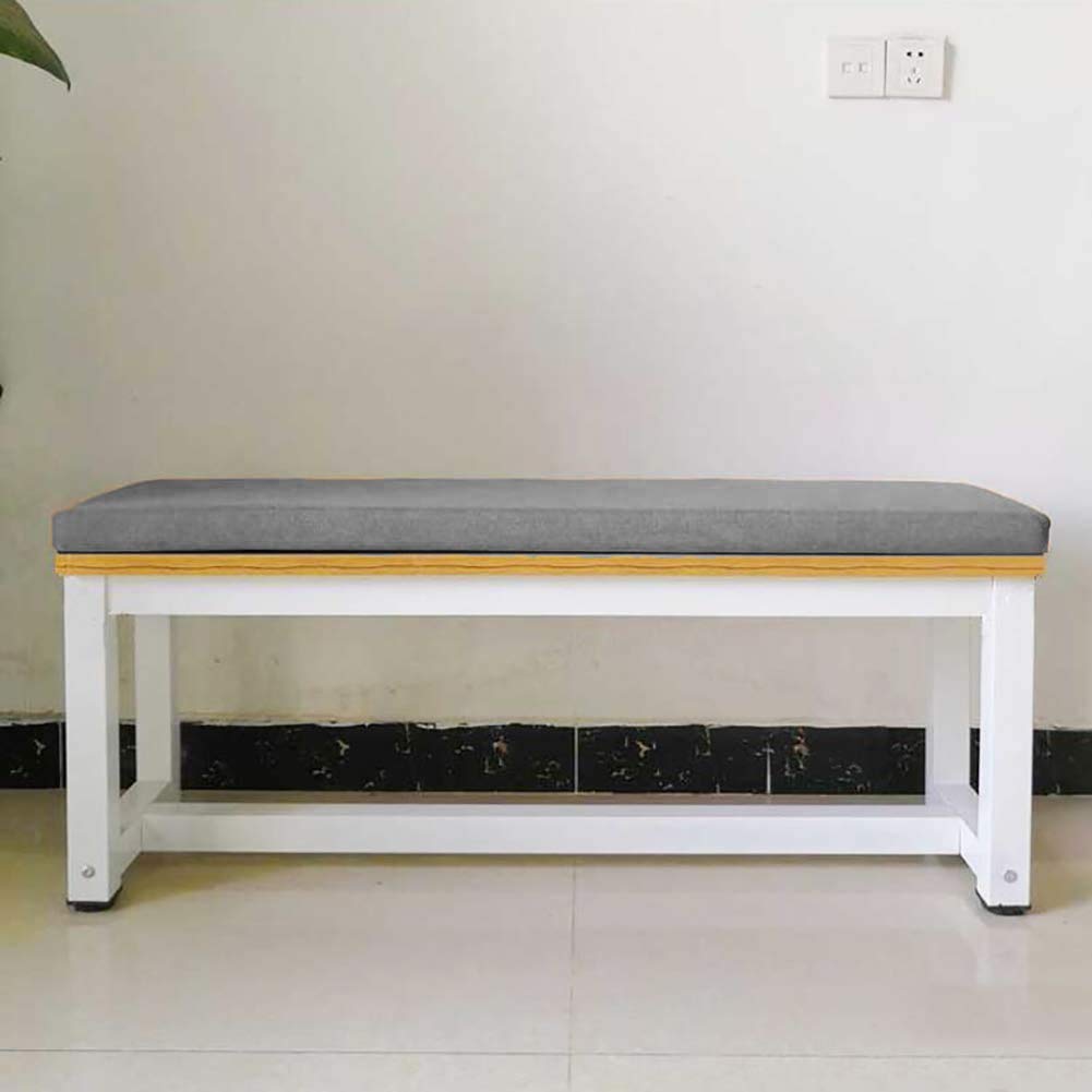 5cm Thick Bench Cushion Long Chair Pads,2 or Seater Bench Seat Chusion  Pad for Garden Furniture Swing Patio Indoor Outdoor (dark grey,100*40cm)