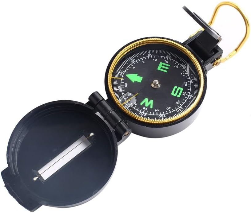 RFMHT アメリカの多機能プラスチックアウトドアアドベンチャー旅行キャンプ発光クラムシェルコンパス付き