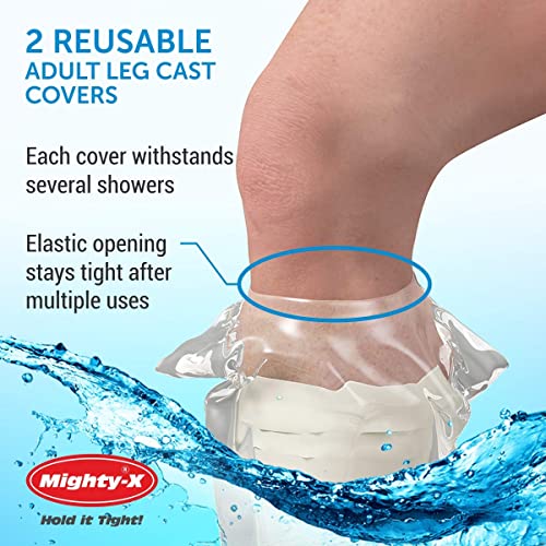 Waterproof Cast Cover Leg - 2 Sizes Bundle - Reusable 4 Cast Protectors For Shower Thigh Leg Adult Knee, Ankle, Foot - Half Leg + Full Leg Covers #TOP7