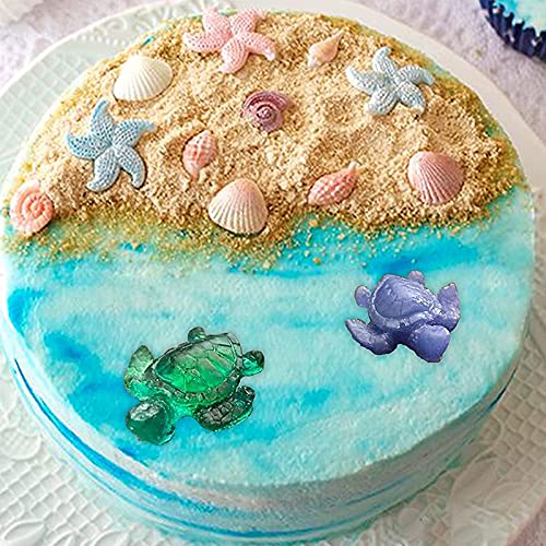 6Pcs Sea Turtle Resin Mold Small, 3D Animal Silicone Molds For Resin Casting, Tortoise Making Mold For Diy Resin And Plaster Casting,Cake,Chocolate,Soap,Polymer Clay Decoration Tools #TOP4