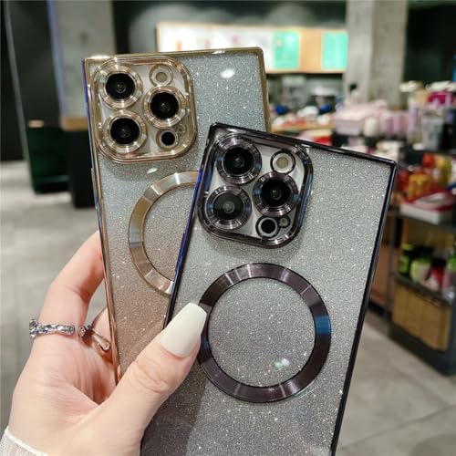 Coque iPhone 11 paillettes aimantée pour éviter les rayures de l'objectif