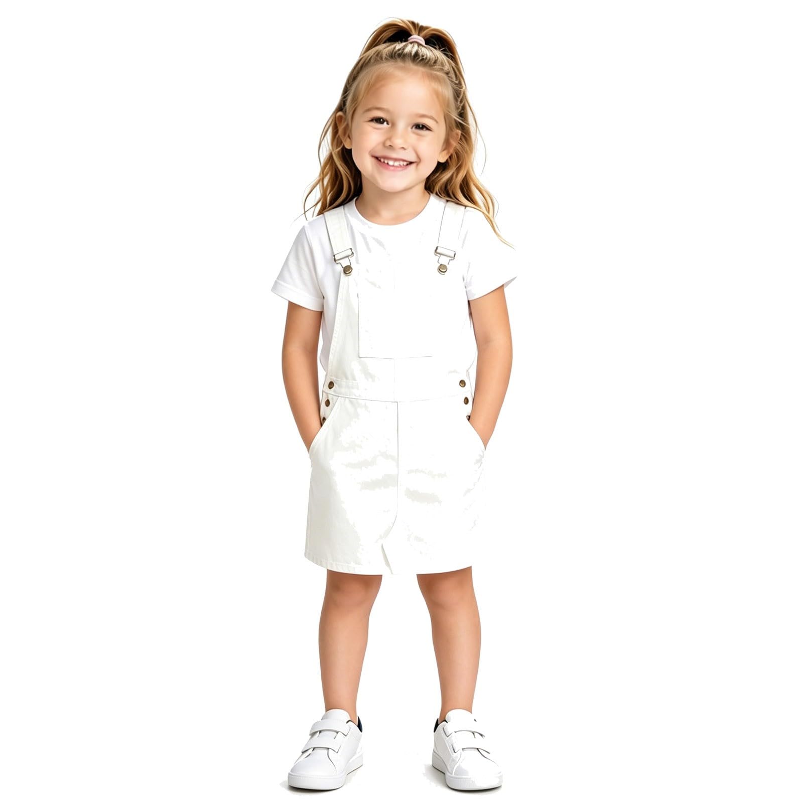 Robe confortable pour les tout-petits au design fluide et évasé - 6
