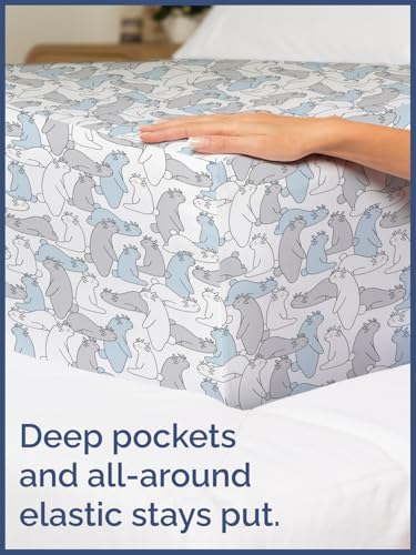 Image of Kids Queen Funny Creatures Bed Sheets - 4 Piece Funny Creatures Sheet Set