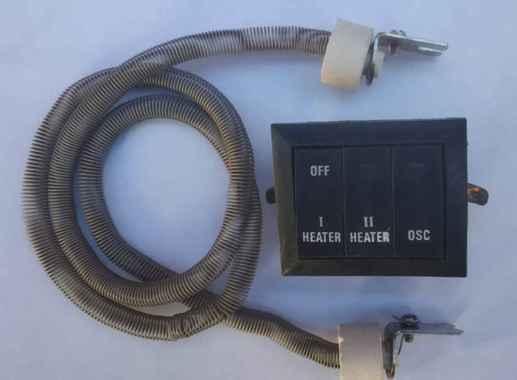 Heat Pillar Heating Element 750 Watt with end connectors without quartz rod and a switch suitable for 750/1500 Watt Quartz Heat Pillars-image-15