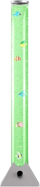 90cm Colour Changing LED Mood Bubble Tower Lamp Fish Water Tube Floor Standing Lamp Light