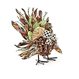 MacKenzie-Childs Small Autumn Naturals Turkey, Shelf Decor and Home Decoration for Living Rooms,...