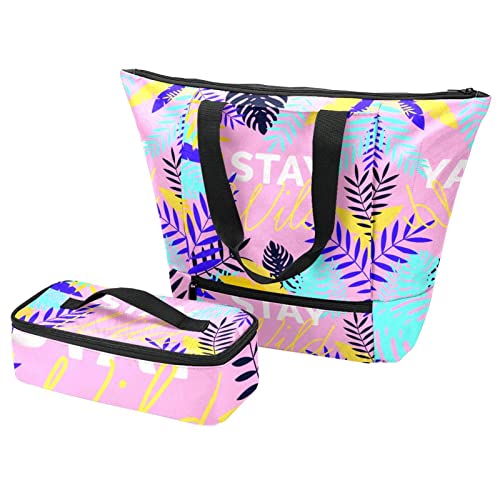 Sac isotherme cactus pour pique-nique et repas de bureau multicolore