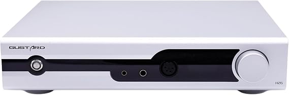 AOSHIDA Gustard H26 Class A Headphone Amp & Preamp, Fully Balanced Discrete, 4.4mm/6.35mm/4-Pin XLR Headphone Amplifier, 1*RCA+2*XLR Input, 1*RCA+1*X LR Output Preamplifier (Silver)