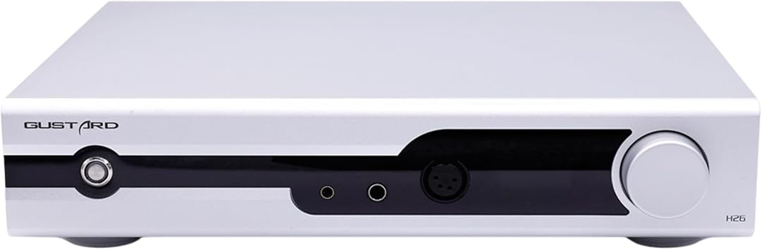 AOSHIDA Gustard H26 Class A Headphone Amp & Preamp, Fully Balanced Discrete, 4.4mm/6.35mm/4-Pin XLR Headphone Amplifier, 1*RCA+2*XLR Input, 1*RCA+1*X LR Output Preamplifier (Silver)
