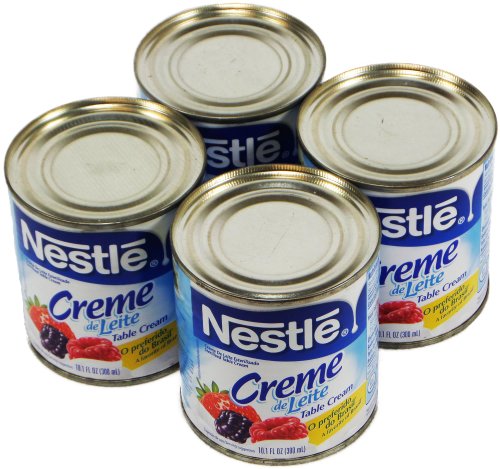 Nestlé Creme de Leite 300ml | Table Cream 10.1 Fl.Oz. (Pack of 04)