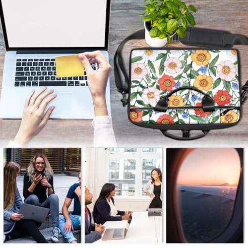 Bolso Maletín para Portátil con Estampado Floral Unisex miniatura 5