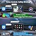 Gegaibe Wireless Car Stereo with Apple CarPlay/Android Auto, Portable Touch Screen Car Radio Multimedia Player with Bluetooth, Backup Camera, Navigation, Mirror Link for All Vehicles