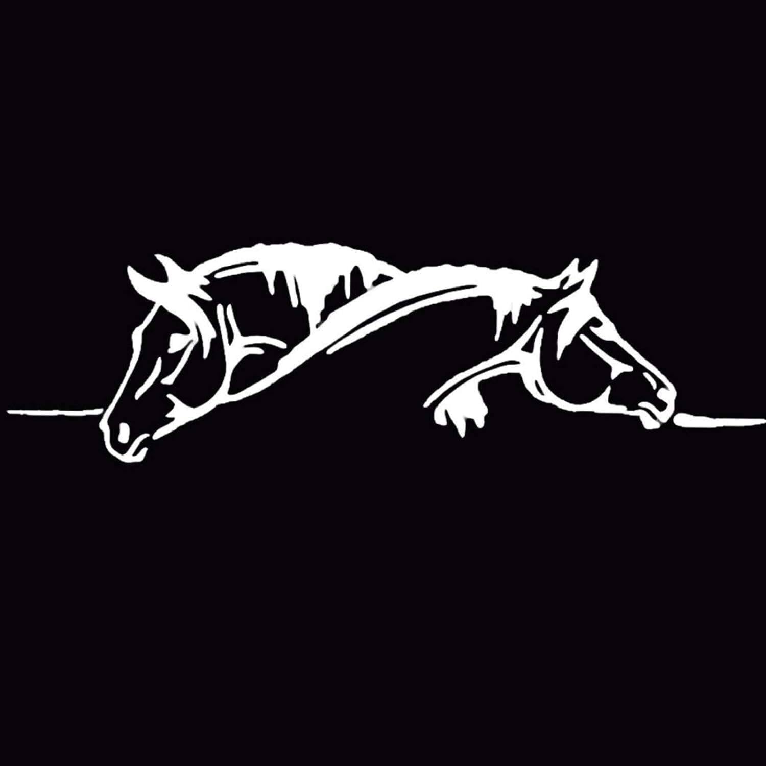 Autosticker voor paarden - zelfklevende voertuigdecoratie