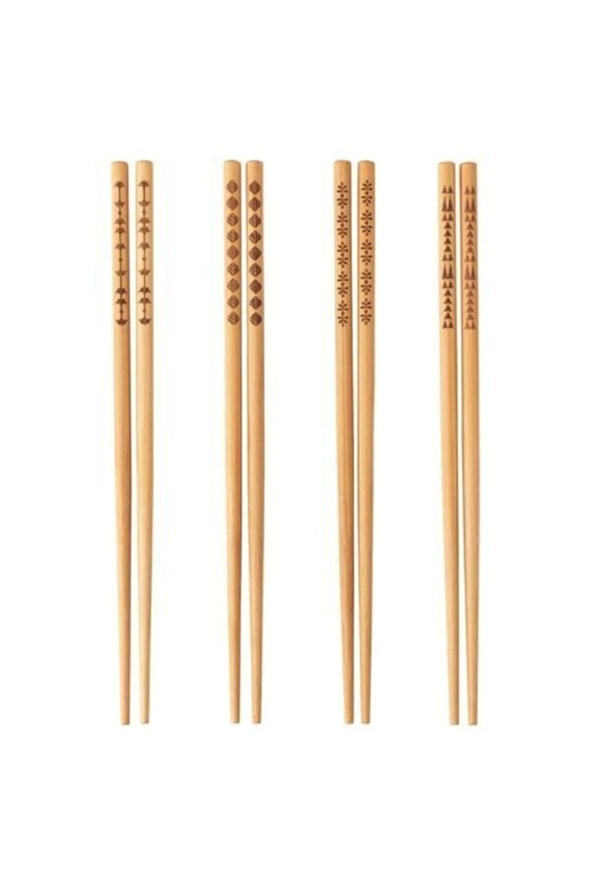 BARBUN Ikea Trebent Yıkanabilir Bambu Chopstick Japon Çin Yemek Çubuğu