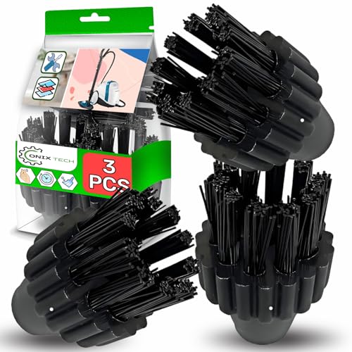 3 Pièces Ronde Brosse pour Polti Vaporetto Nettoyeur Vapeur - Garantie de 5 Ans - ONIX TECH