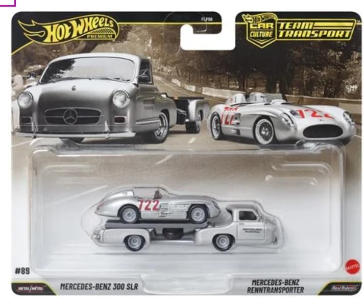 Hot Wheels Team Transport Mercedes-Benz 300 SLR Reintransporter
