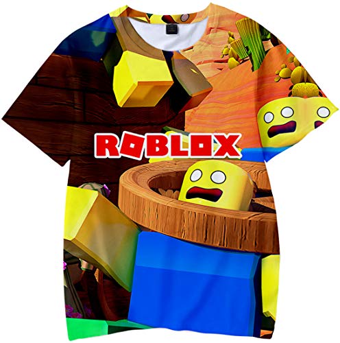 MINIDORA Bambini e Ragazzi T-Shirt Roblox Stampata...
