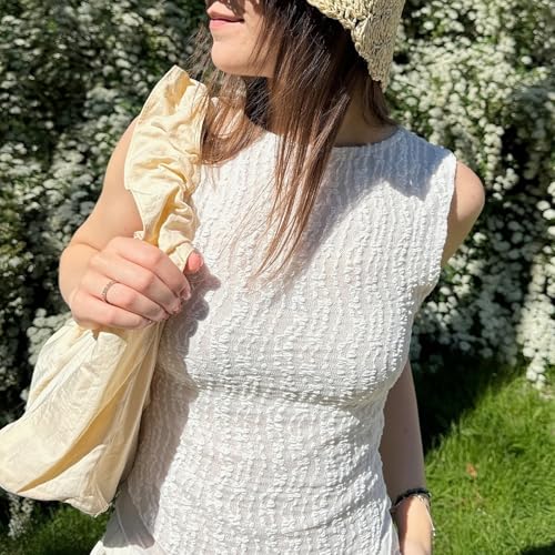 Women Irregular Tank Tops Casual Summer Solid Color Sleeveless Shirt Basic Vest Aesthetic Clothes Streetwear3