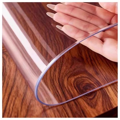 Nappe transparente anti-rayures 3mm lavable pour table