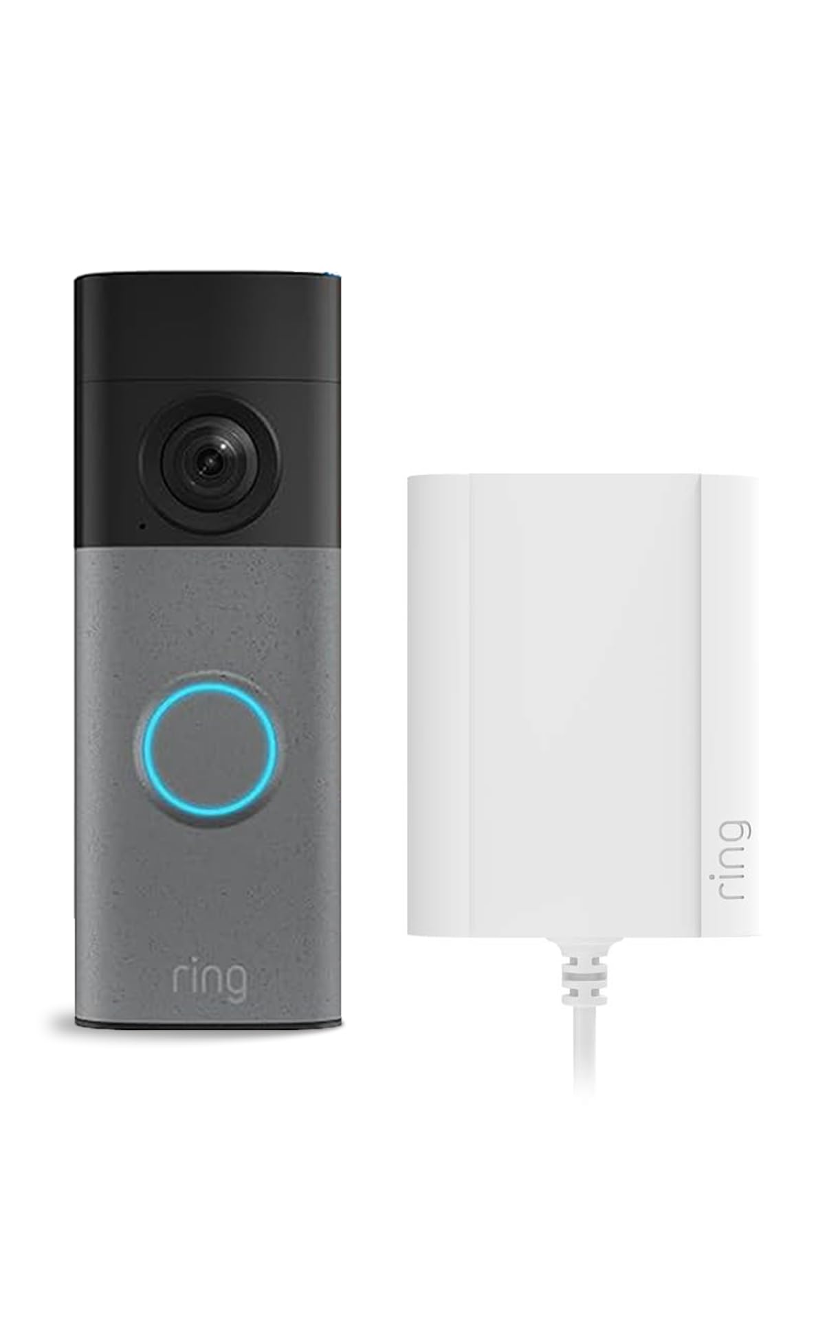 Ring Wired Video Doorbell (ultimo modello) | Con alimentatore plug-in | Retinal 2K, zoom avanzato 6x | Ampio campo visivo | Prova gratuita di 30 giorni del piano di abbonamento Ring