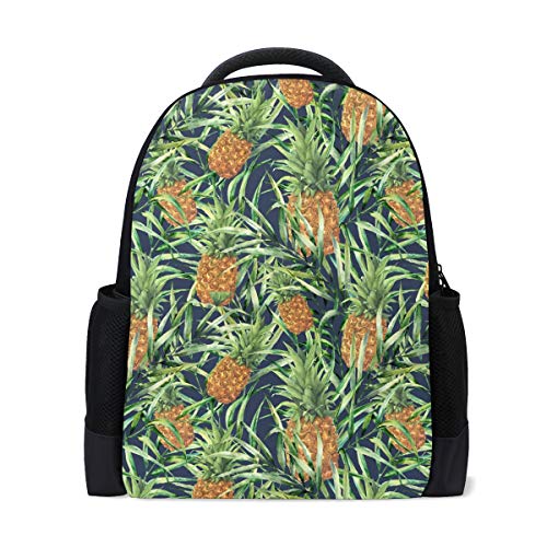 Mochila escolar  verano  piñas  colegio  hombros  bolsas de libros escolares  para niños