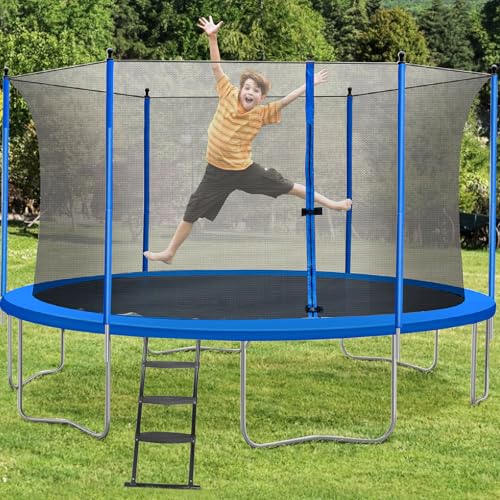 image for Gardenature Trampoline Ladder, 3-Steps with Horizontal Wide Steps,Univ